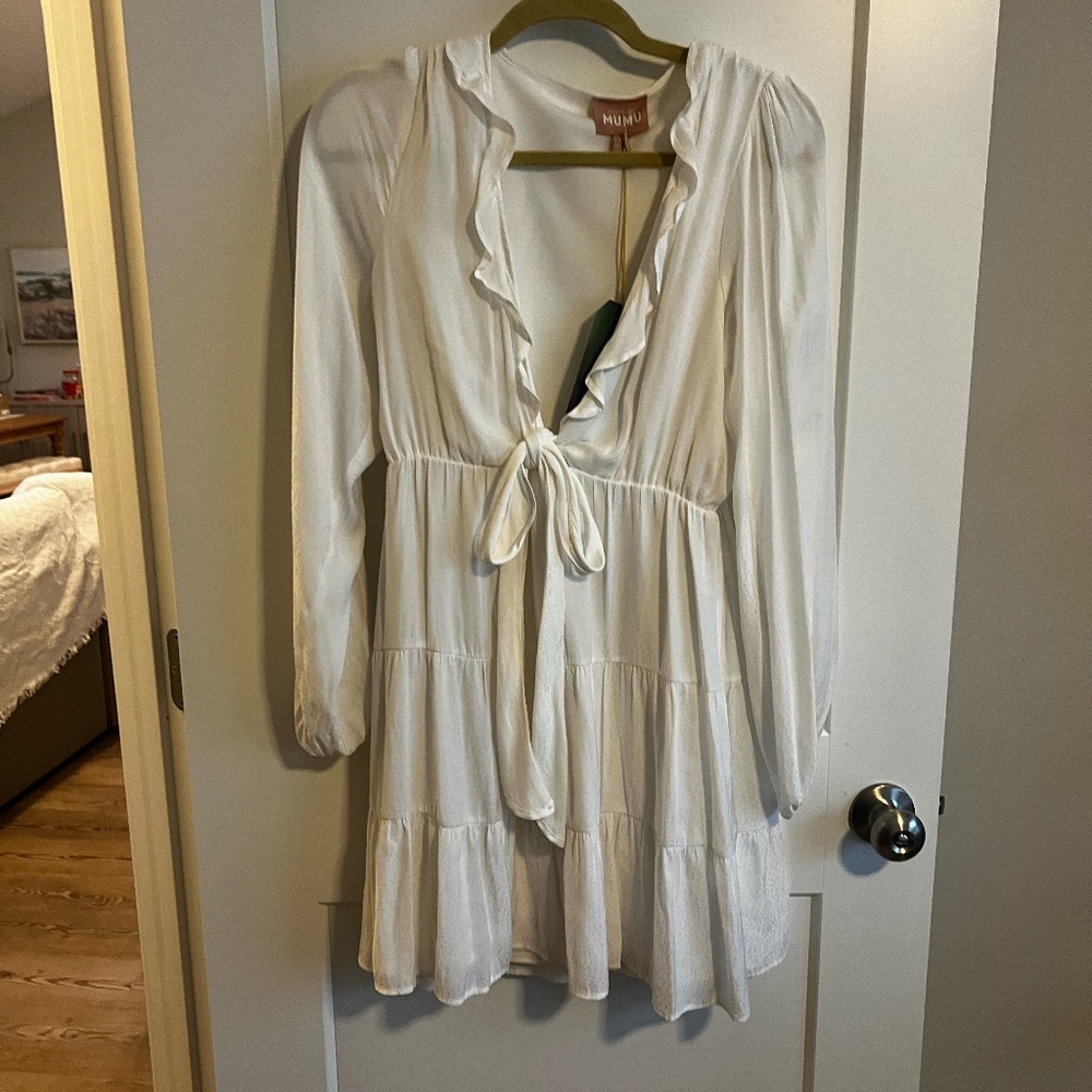 Show Me Your MuMu White Dress NWT
